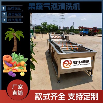全自動(dòng)銀耳氣泡清洗機(jī)果蔬清洗加工流水線 土豆片藕片 漂燙生產(chǎn)線