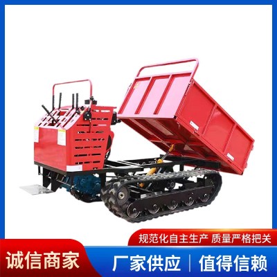 廠家供應(yīng)小型手扶履帶運(yùn)輸車農(nóng)用全地形四不像多功能自卸車