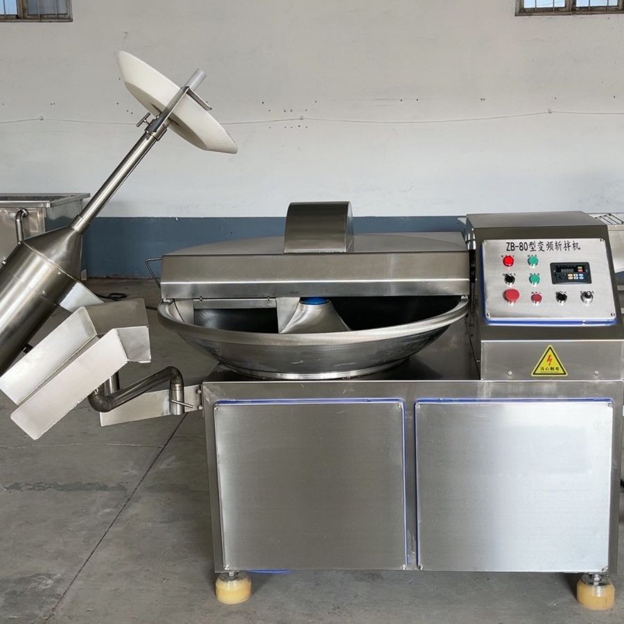 全自動(dòng)肉泥斬拌機(jī) 魚糜蝦滑斬泥斬切 肉餡菜餡丸子餡料變頻斬拌機(jī)