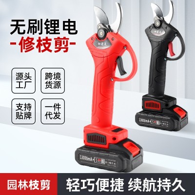 修枝剪鋰電電剪刀充電式園藝便攜式修枝剪刀電動(dòng)園林工具專用