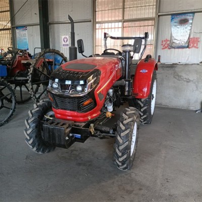 大馬力農(nóng)田中拖拖拉機 多缸輪式旋耕犁地機 操作簡便