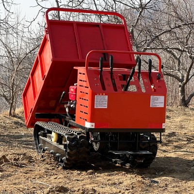 工程農(nóng)用山地履帶運輸車山區(qū)爬坡王小型爬山虎液壓升降翻斗自卸車