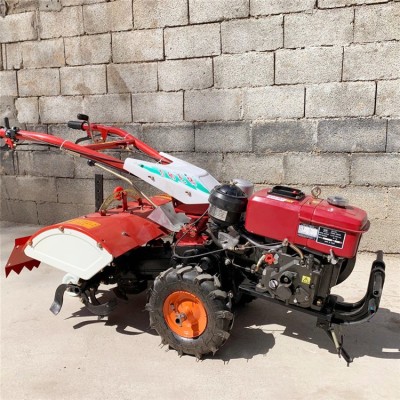 小型旋耕機 電啟動水旱兩用手扶拖拉機 12馬力耕地機 農(nóng)興牌