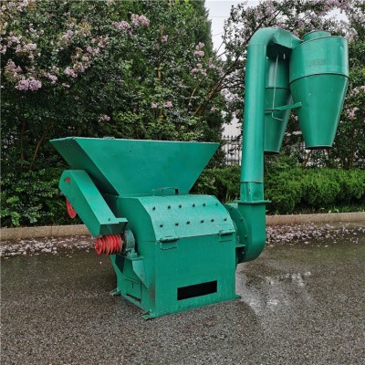 除塵款玉米秸稈自動進(jìn)料粉碎機(jī) 稻草稻殼打糠機(jī) 草料飼料粉草機(jī)
