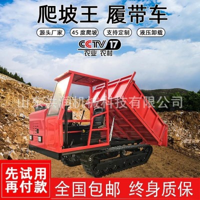 履帶運輸車爬山虎果園農(nóng)用山地小型全地形爬坡王自卸四不像拖拉機
