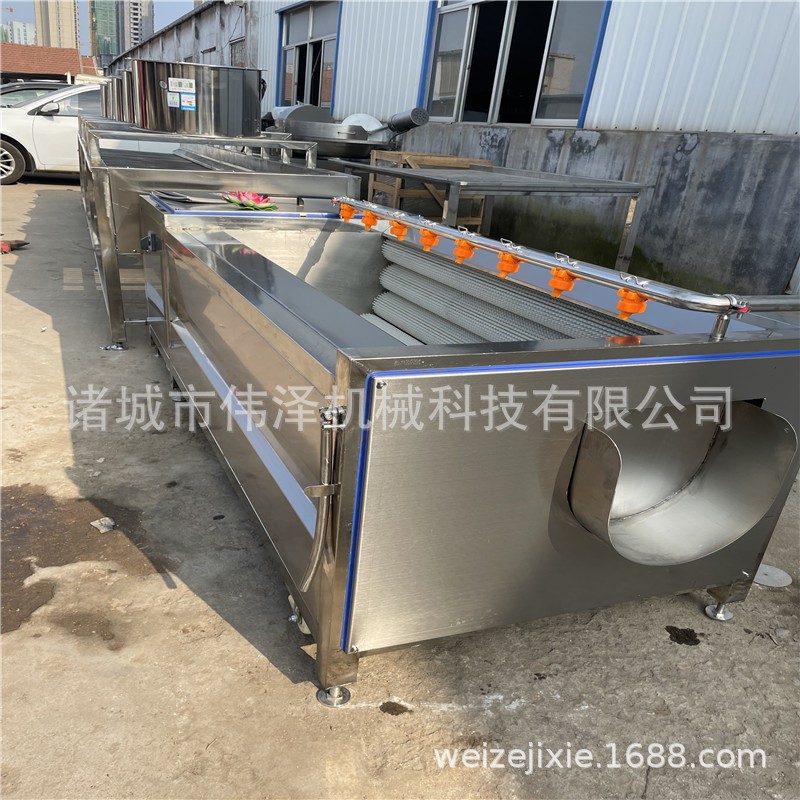 毛輥清洗機(jī) 不銹鋼蔬菜海鮮清洗加工設(shè)備 轉(zhuǎn)速可調(diào)生蠔清洗設(shè)備