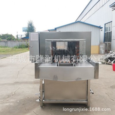 隆潤機械全自動周轉(zhuǎn)筐清洗機大型商用物流筐子托盤高壓噴淋去油污