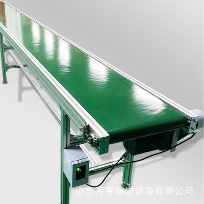 萬(wàn)亨爬坡皮帶輸送機(jī) 耐磨 輸送平穩(wěn) 車(chē)間流水線(xiàn)爬坡機(jī) 貨物分揀傳