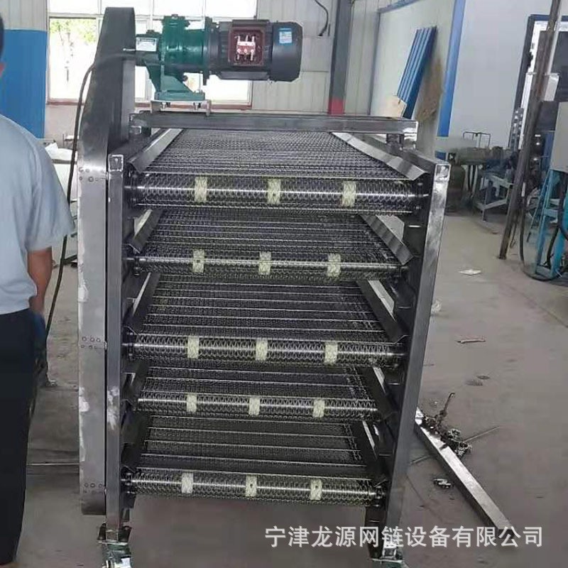 廠(chǎng)家直銷(xiāo)不銹鋼多層網(wǎng)帶輸送機(jī)大型食品級(jí)多層網(wǎng)帶烘干輸送機(jī)