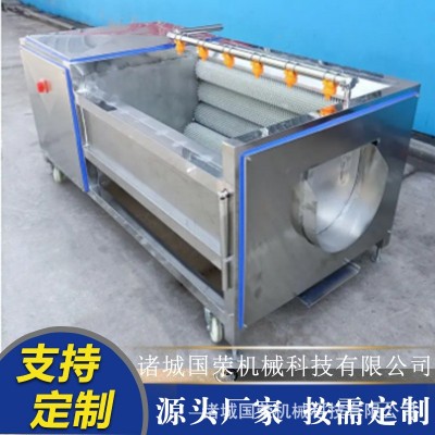 扇貝海蠣子生蠔清洗機土豆胡蘿卜山藥毛滾去皮清洗機u型去皮清洗