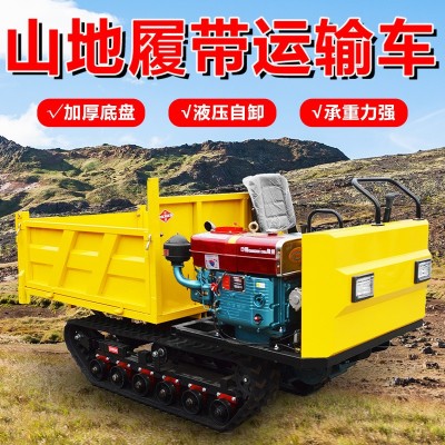 瀚山現(xiàn)貨 全地形履帶車農(nóng)用爬山虎山地果園運(yùn)輸自卸翻斗 車 履帶車