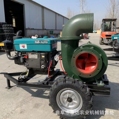 拖車款10寸抽水泵 應(yīng)急抗旱抽水泵 出水量780立方 工程排水泵