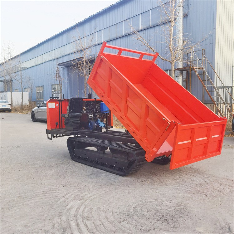 內(nèi)置鋼板履帶運(yùn)輸車 翻斗履帶式拖拉機(jī) 柴油4缸履帶運(yùn)輸車