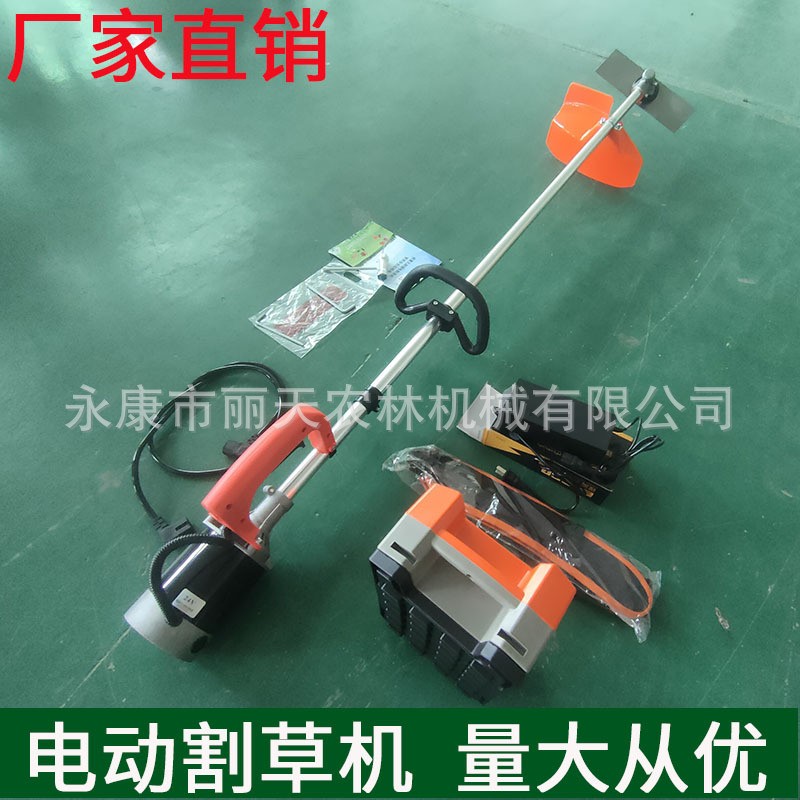 24V48V60伏后置有刷電動(dòng)割草機(jī)背包電瓶式充電鋰電直桿農(nóng)用割灌機(jī)