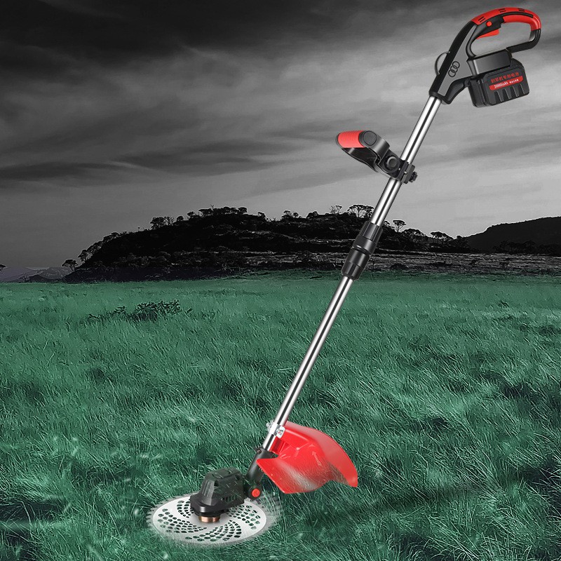 無(wú)刷鋰電割草機(jī)除鋤草機(jī)小型家用手持電動(dòng)打草機(jī)充電式草坪修剪機(jī)