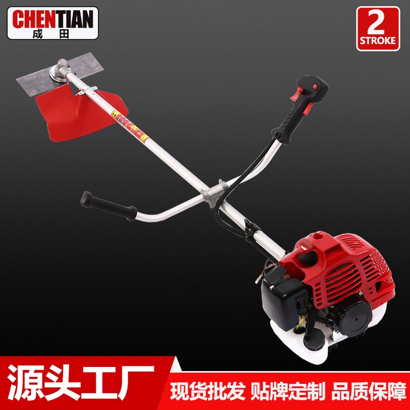 成田廠家批發(fā)側(cè)掛式汽油割草機43二沖程多功能鋤草松土開溝割灌機