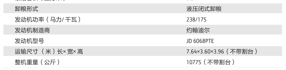 約翰迪爾C440 谷物聯(lián)合收割機(jī)