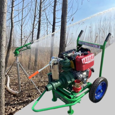 農(nóng)田澆灌3寸噴灌泵 雙葉輪揚程120米風冷柴油高揚泵