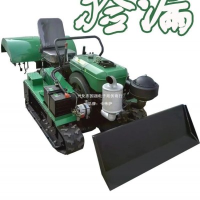 佳熠小型多功能履帶旋耕機(jī)農(nóng)用微耕機(jī)山地丘陵家用犁地施肥播種機(jī)