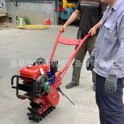 多功能小型柴油款微耕機(jī) 新款汽油除草機(jī) 汽油翻土機(jī)犁地機(jī)