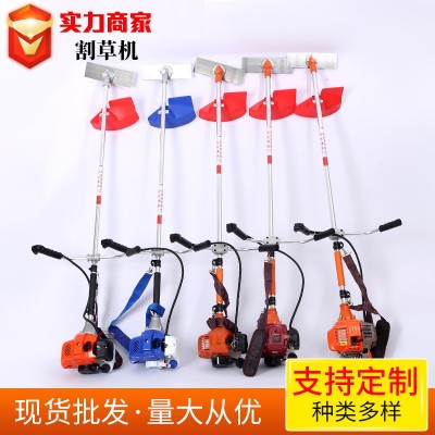 廠家生產園林割草機側掛背負式割灌機園林修剪工具草坪機打草機