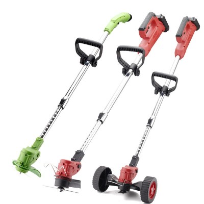 手推式電動割草機(jī)輪充電式家用小型多功能草坪鋰電池除草機(jī)剪草機(jī)