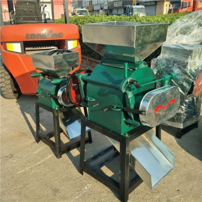 志勛 對輥式黃豆擠扁機 花椒籽藥材破碎機 高粱玉米壓片機