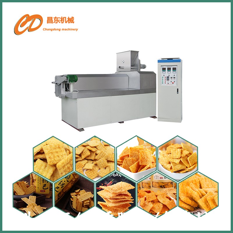 休閑食品生產(chǎn)線 小型膨化食品加工設備 雙螺桿膨化機