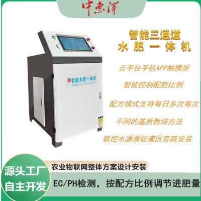 自主開發(fā)水肥一體機(jī) 種植藍(lán)莓專用檢測ECPH自動混肥水肥一體機(jī)