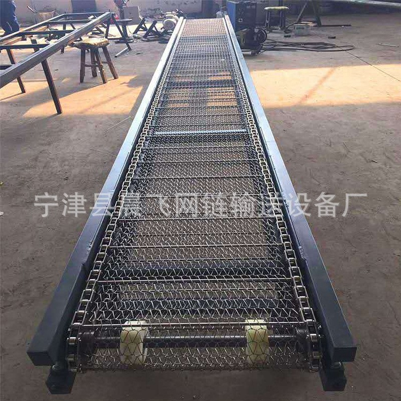 不銹鋼網(wǎng)帶輸送機海鮮傳送提升機果蔬食品流水線輸送帶網(wǎng)帶輸送機