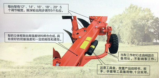 金稈1LF-B450液壓翻轉(zhuǎn)犁