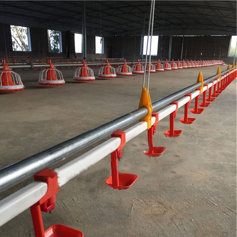 雞舍水線 自動(dòng)平養(yǎng)雞舍養(yǎng)殖水線肉雞水線雞鴨子鵝飲水線供水系統(tǒng)