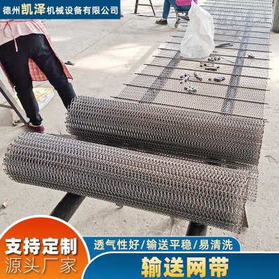 不銹鋼網(wǎng)帶龍蝦尾雞翅根速凍食品螺旋網(wǎng)帶中藥藥材烘干不銹鋼網(wǎng)帶