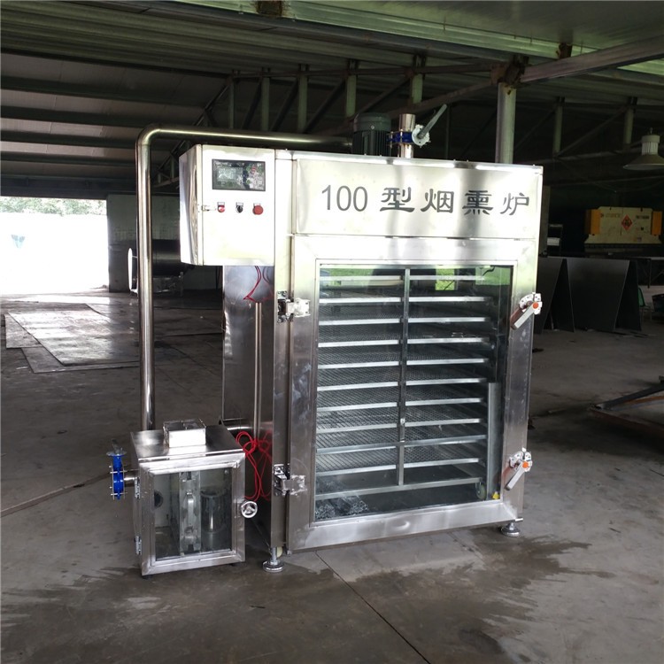 燒雞燒鴨燒鵝煙熏爐不銹鋼蒸熏爐豆干煙熏爐設(shè)備熟食上色設(shè)備