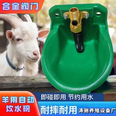 牛羊飲水器自動(dòng)喂水合金閥門獸用喝水盆養(yǎng)羊設(shè)備水槽羊用飲水碗