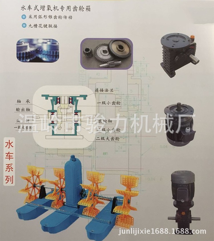 臺(tái)州廠家銷售水車式增氧機(jī)專用齒輪箱 水車系列