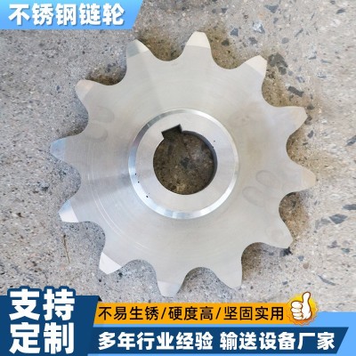 不銹鋼鏈輪廠家定制機械設(shè)備輸送傳動件非標(biāo)工業(yè)機床輸送機鏈輪