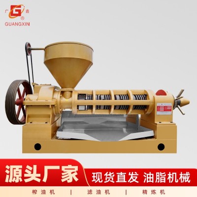 YZYX140CJGX 螺旋榨油機(jī) 廣鑫品牌榨油機(jī) 榨油廠 油廠專用設(shè)備