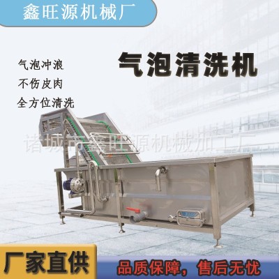 鑫旺源大棗噴淋式清洗機(jī)薺菜高壓循環(huán)流水洗菜機(jī)菜葉類氣泡清洗機(jī)