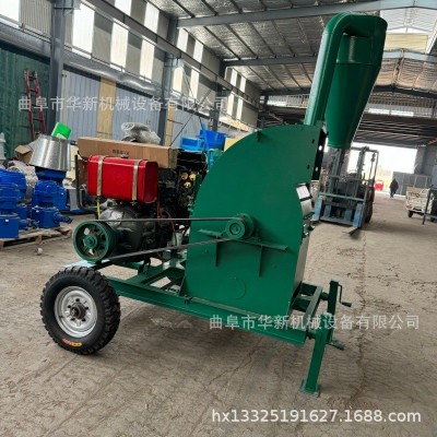 新型多功能飼料粉碎機家用牧草秸稈打粉機錘片式花生秧打糠機