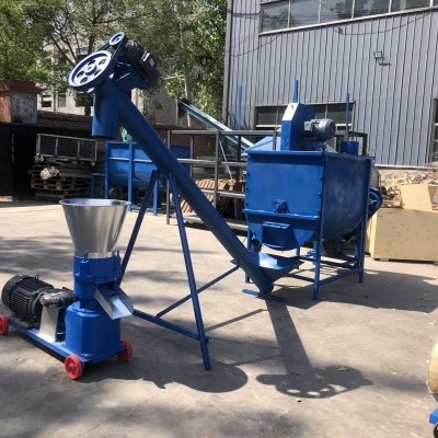 養(yǎng)殖飼料顆粒機生產(chǎn)線 牛羊飼料顆粒機 玉米草粉飼料制粒機