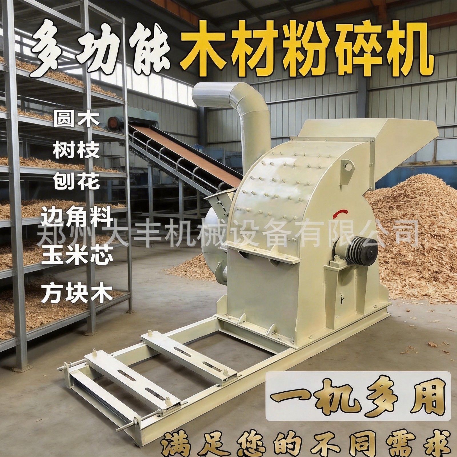 玉米芯粉碎機(jī)木片木屑粉碎電廠板條邊角料鋸末塑料顆粒粉碎機(jī)